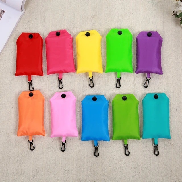 Reusable Foldable Shopping Bag Eco Grocery Tote Bag Portable Fold Away Carry Bag