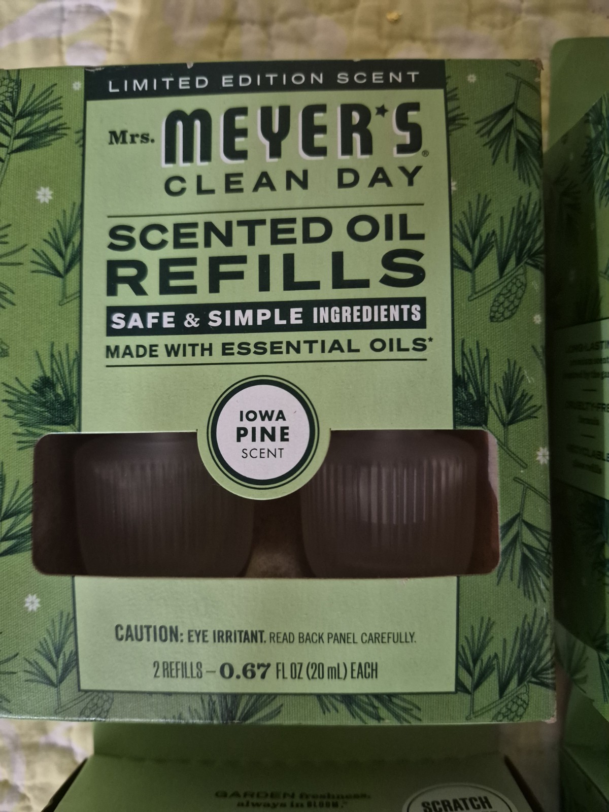 4 Boxes Mrs. Meyer’s LimitedEdition Premium Scented Oil Refill 2Pack Iowa Pine