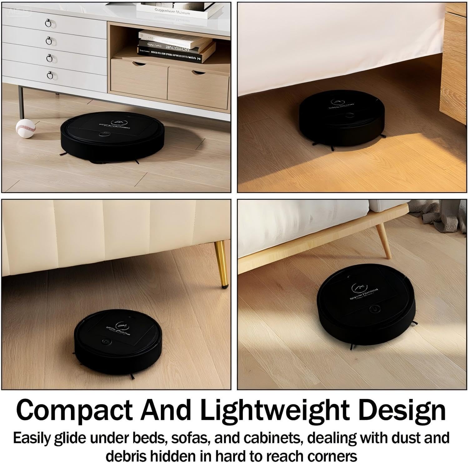 Robot Vacuum Cleaner And Mop Slim Quiet – Ultra Thin Low Profile Pet Hair Suctio