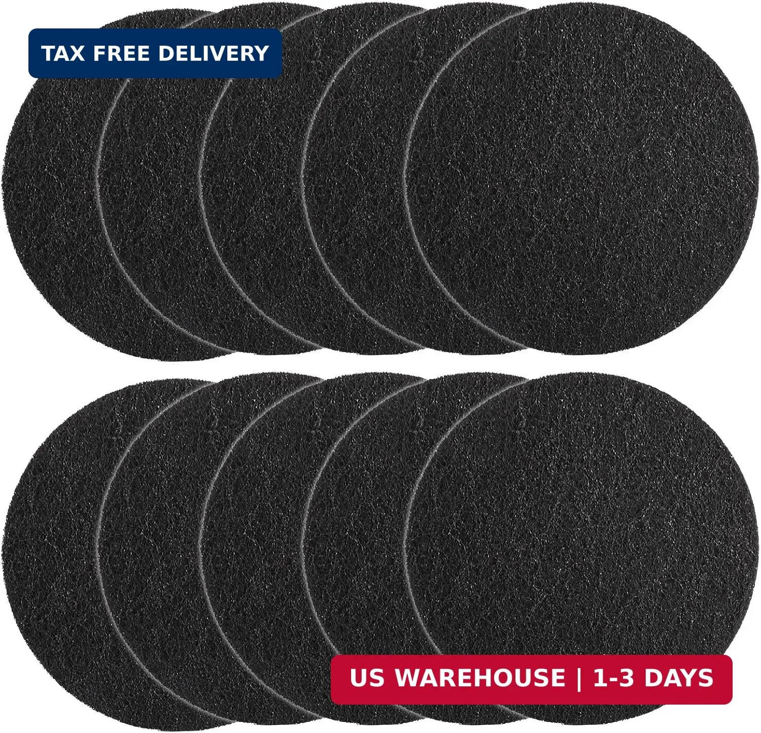Charcoal Filters for Kitchen Compost Bin, 10 Pack Compost Filters for Countertop