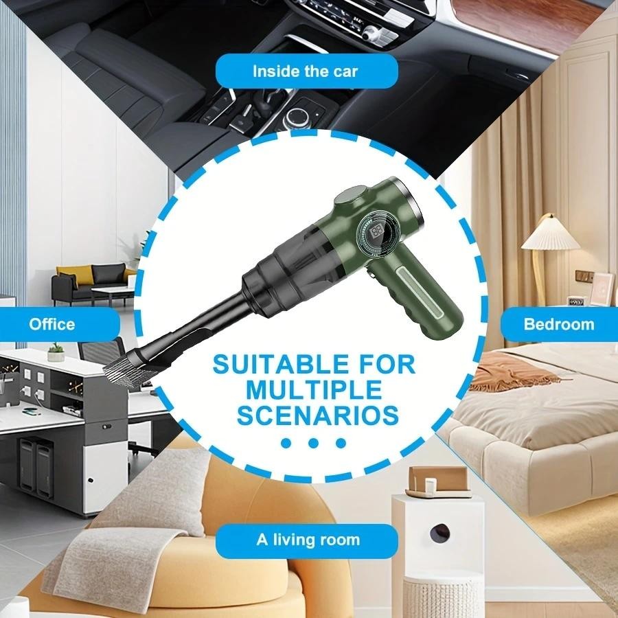 4 In 1 Wireless Car Vacuum Cleaner Household 9000Pa Strong Suction Air Blower