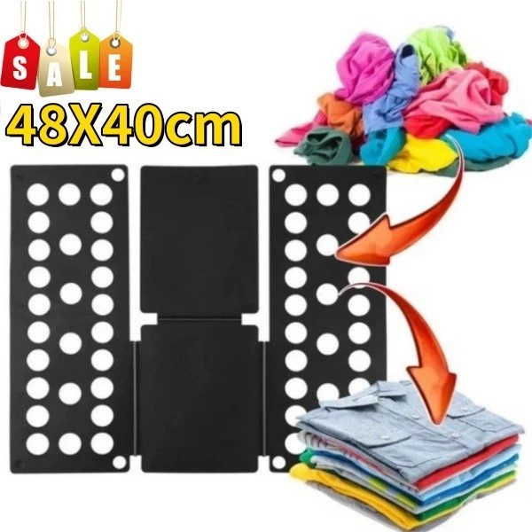 Clothes Folder Folding Board Laundry Organizer T-Shirt Fast Fold Flip Adjustable
