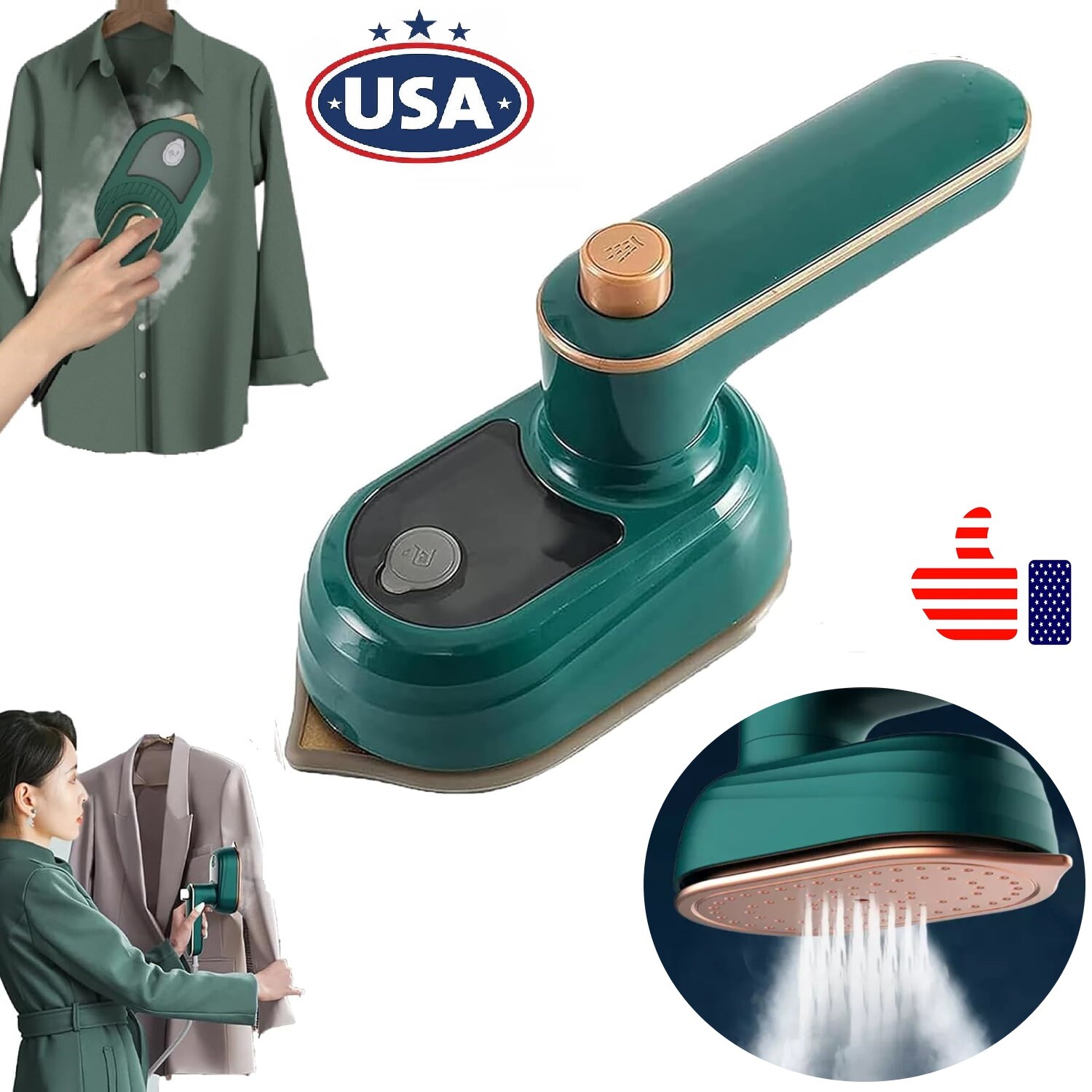 Micro Steam Iron Machine Steamer Handheld Mini Garment Clothes Ironing Portable