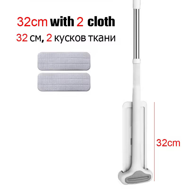 Self Cleaning Spin Mop Microfiber Flat Mop Squeeze Floor Cleaning Tool