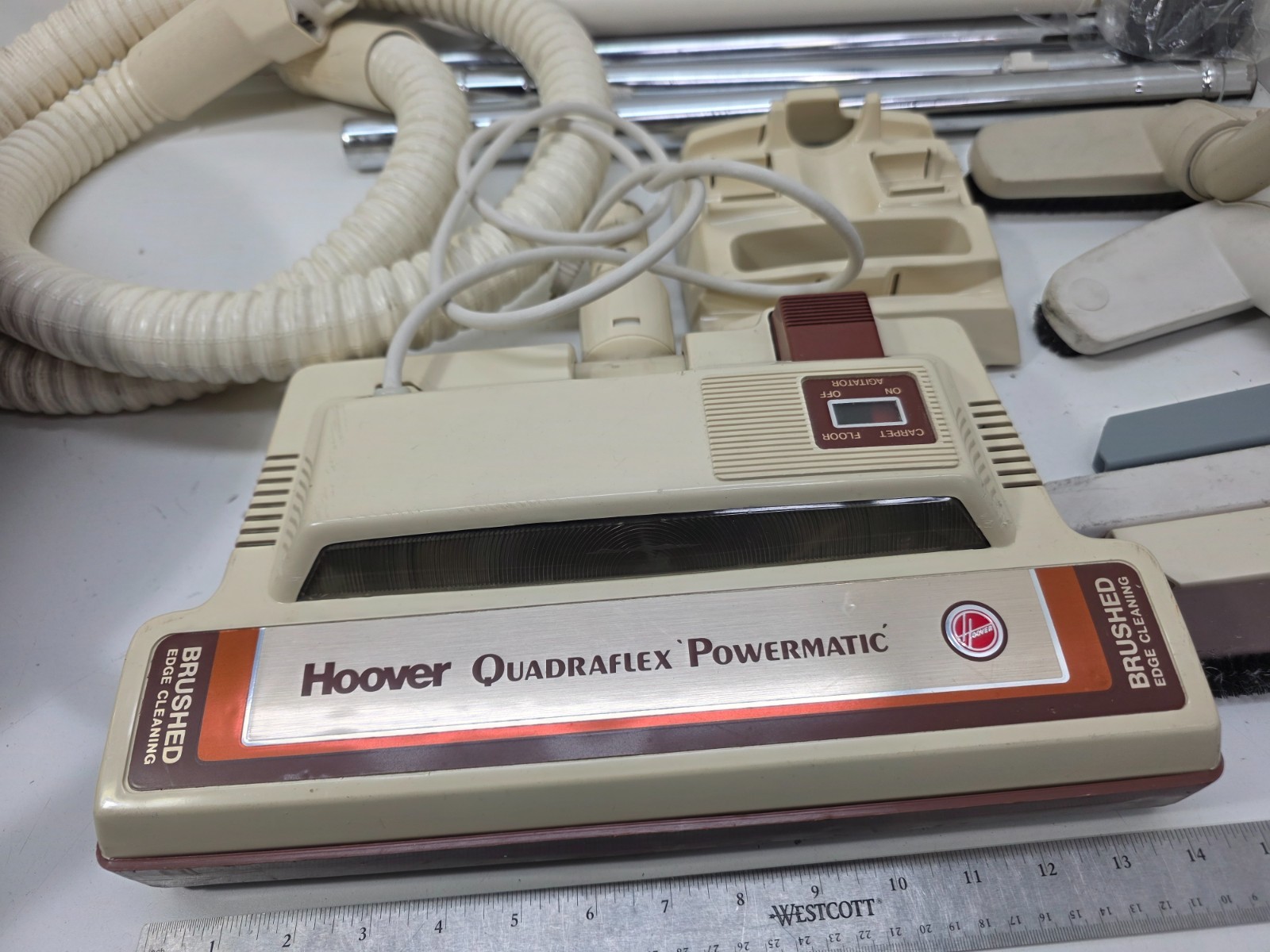 Hoover Celebrity QS Quiet Series Vacuum Flying Saucer Quadraflex Powermatic