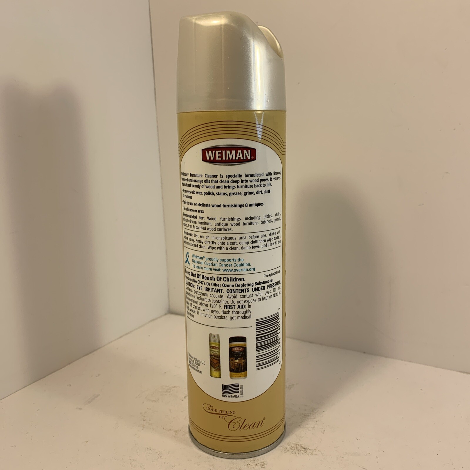 Weiman Furniture Cleaner Aerosol Spray Can 12 oz