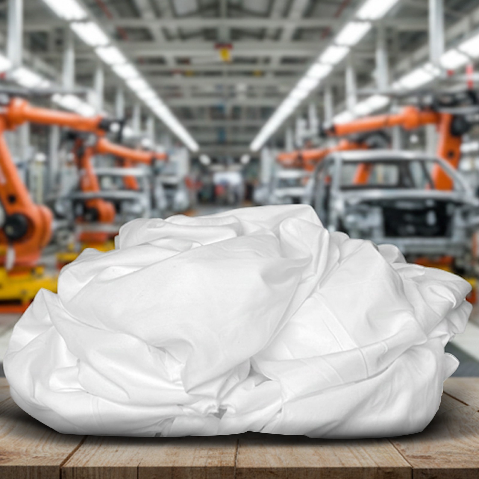 White Sheeting Rags 15×15″ – Shop Bulk Cotton Cleaning Cloths – Compressed Boxes