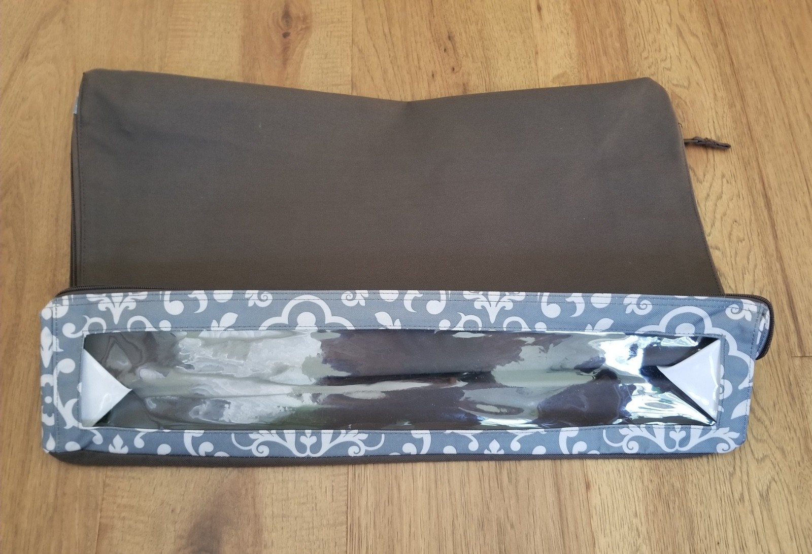 NEW! Thirty One Perfect Fit Organizer Grey Parisian Pop Under Bed Storage Fabric
