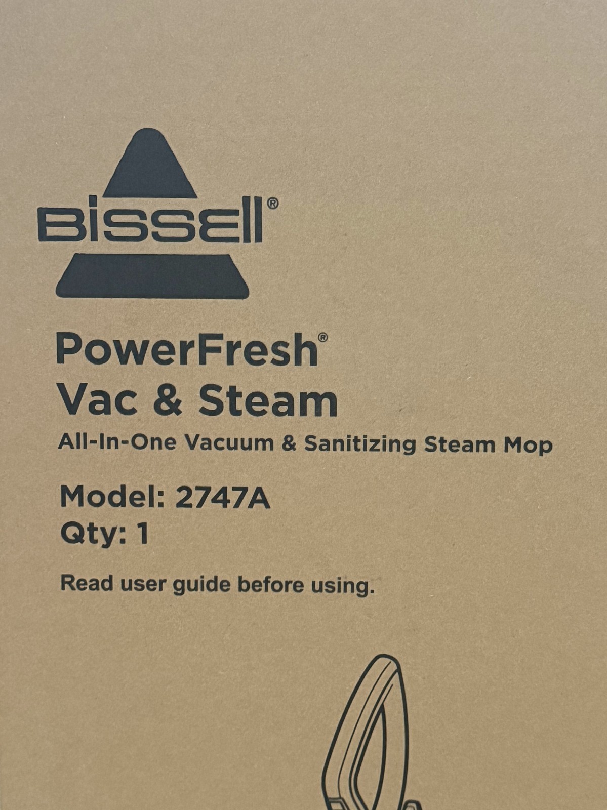 Bissell PowerFresh Vac & Steam All-in-One Vacuum & Steam Mop 2747A Hard Floors