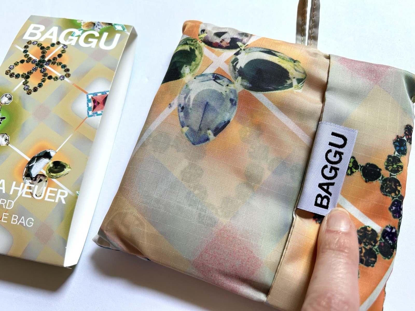 NEW! Baggu x Julia Heuer STANDARD BAG in “Raisa” Recycled Nylon SOLD OUT + RARE!