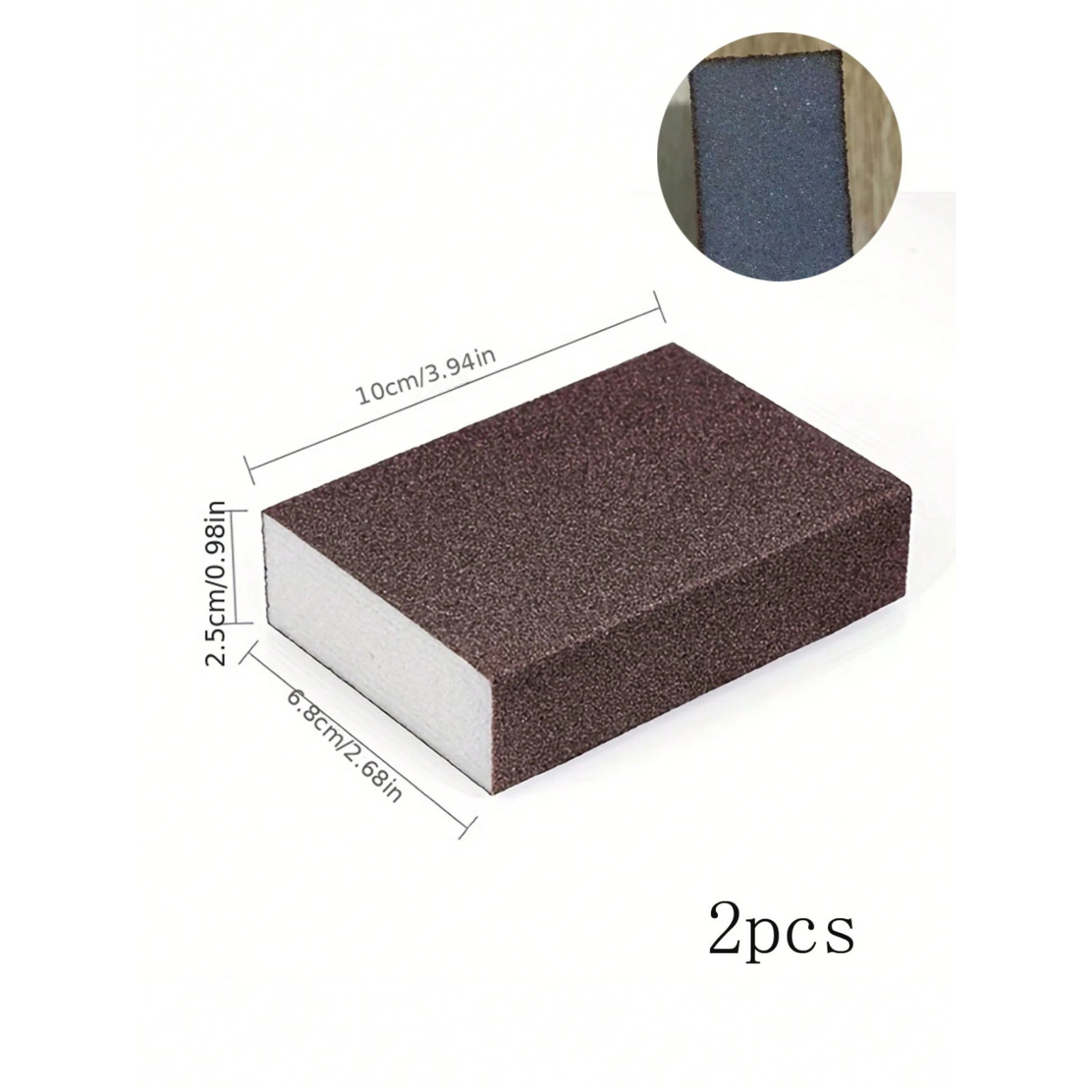 Magic Emery Sponge Cleaning for Reusable Kitchen Pot Washing Rust Stain Remover