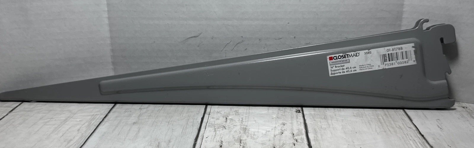 Closet Shelf Bracket ClosetMaid Genuine OEM 3528 16 Inch Heavy Duty (Gray)