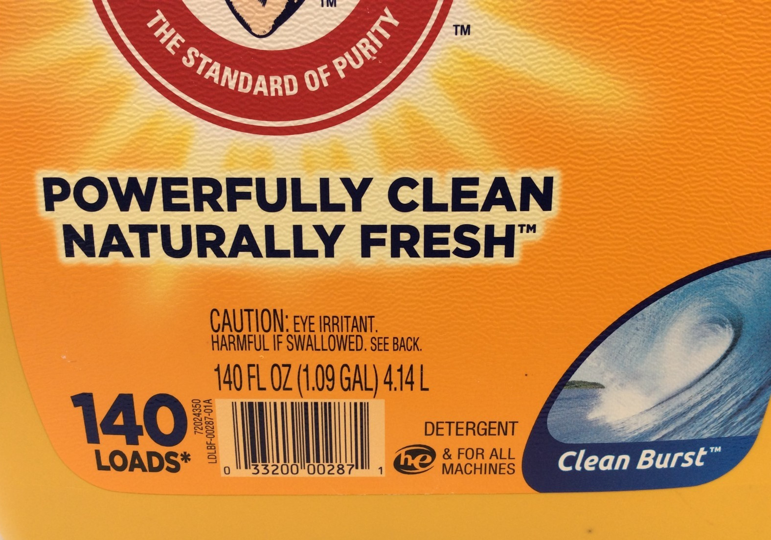 Arm & Hammer Liquid Laundry Detergent, Clean Burst, 280 Loads🎈FREE SHIPPING🎈