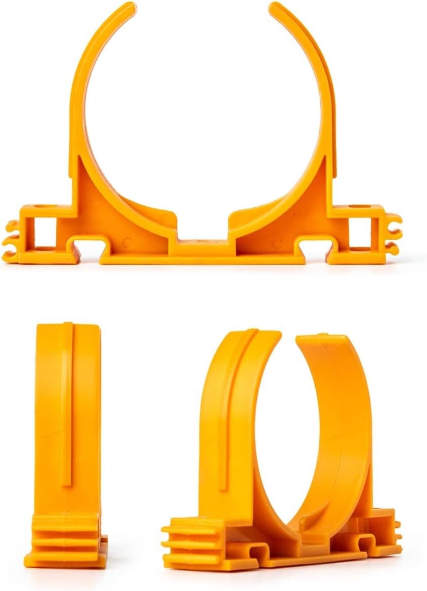 POWERTEC 70342-P2 Open Style Hangers for 2-1/2″ Dust Collection Pipe&Hose, 10PK