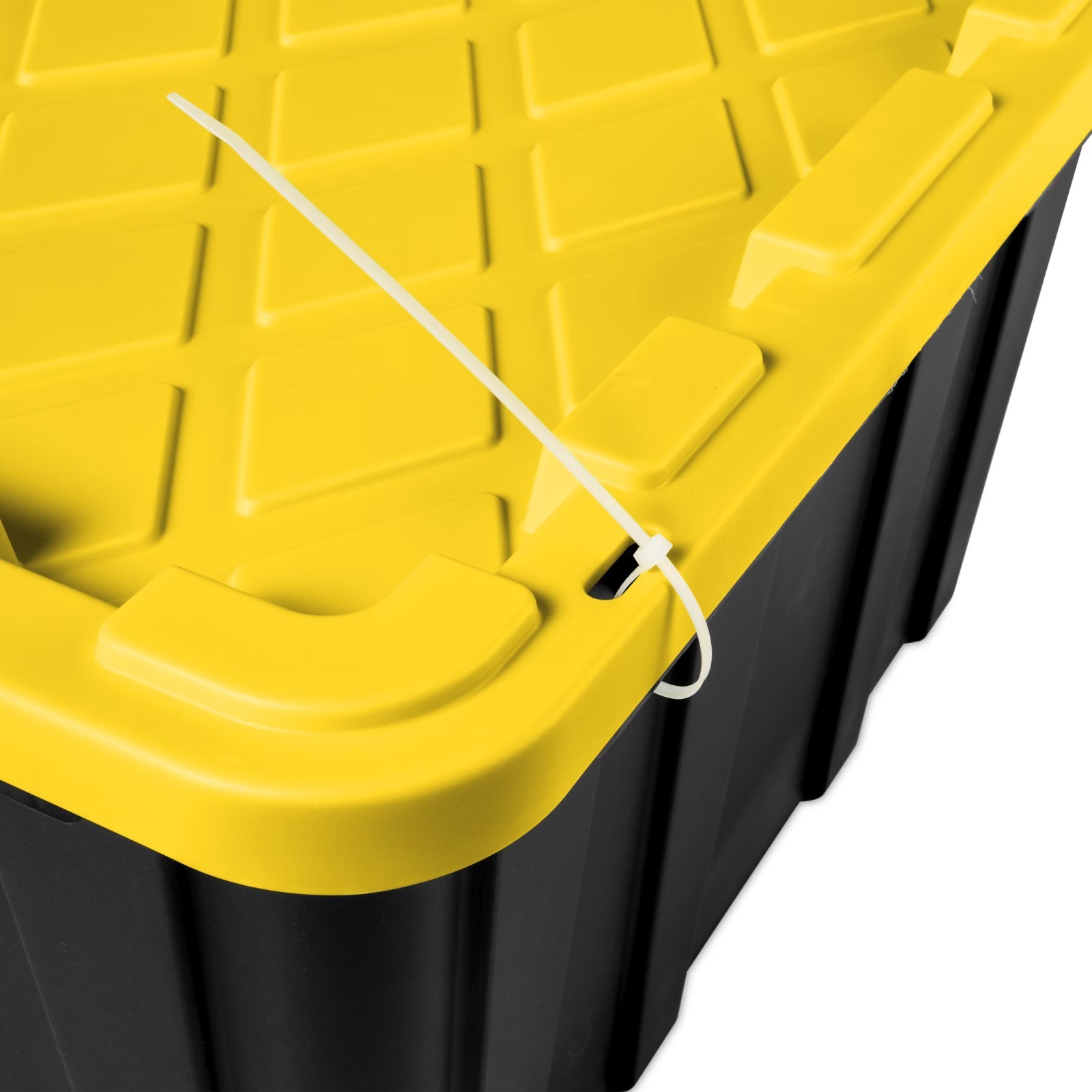 Sterilite Large Storage Bin, 27 Gallon Durable Plastic Storage Tote with Snap-On