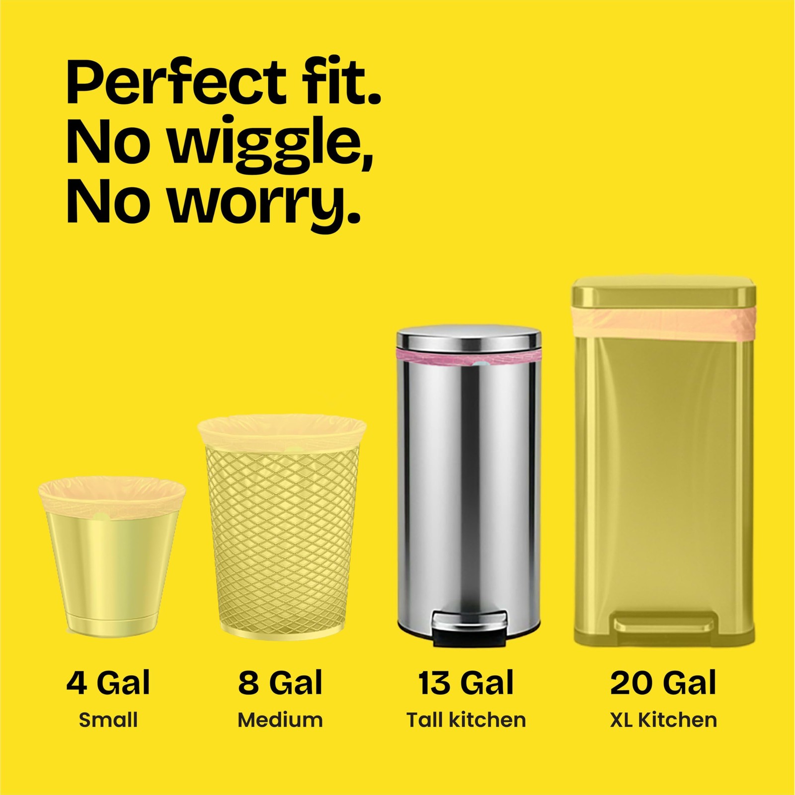 Glad Tall Kitchen Trash Bags 13 Gallon, 34 Count (Pack of 1), Pink