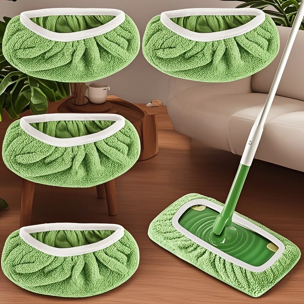 Reusable Microfiber Mop Pads 4PCS High Absorbent Cleaning Refills USA