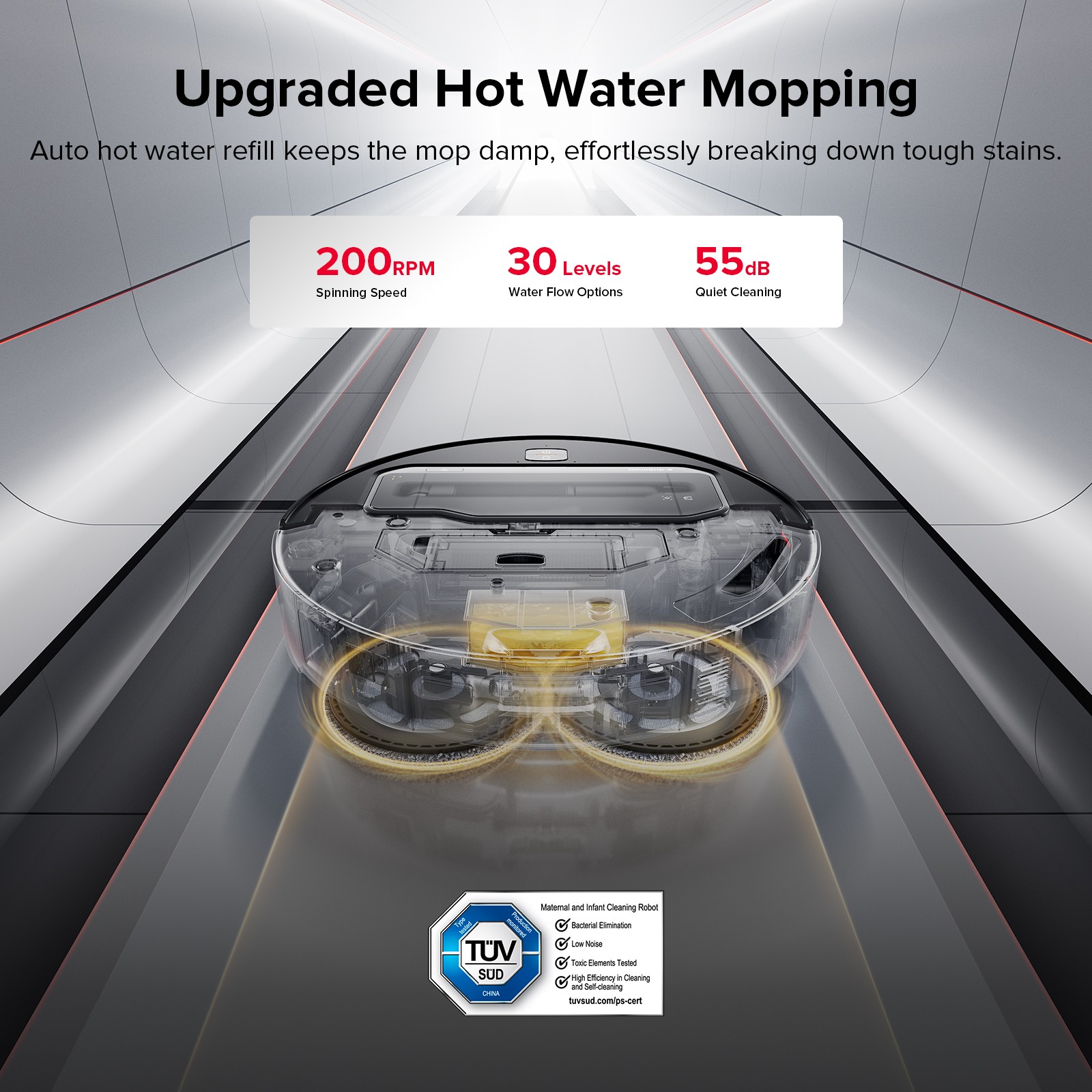 Roborock Saros Z70 Robot Vacuum & Mop, 22000Pa, Omnigrip Arm – Certified Refurb