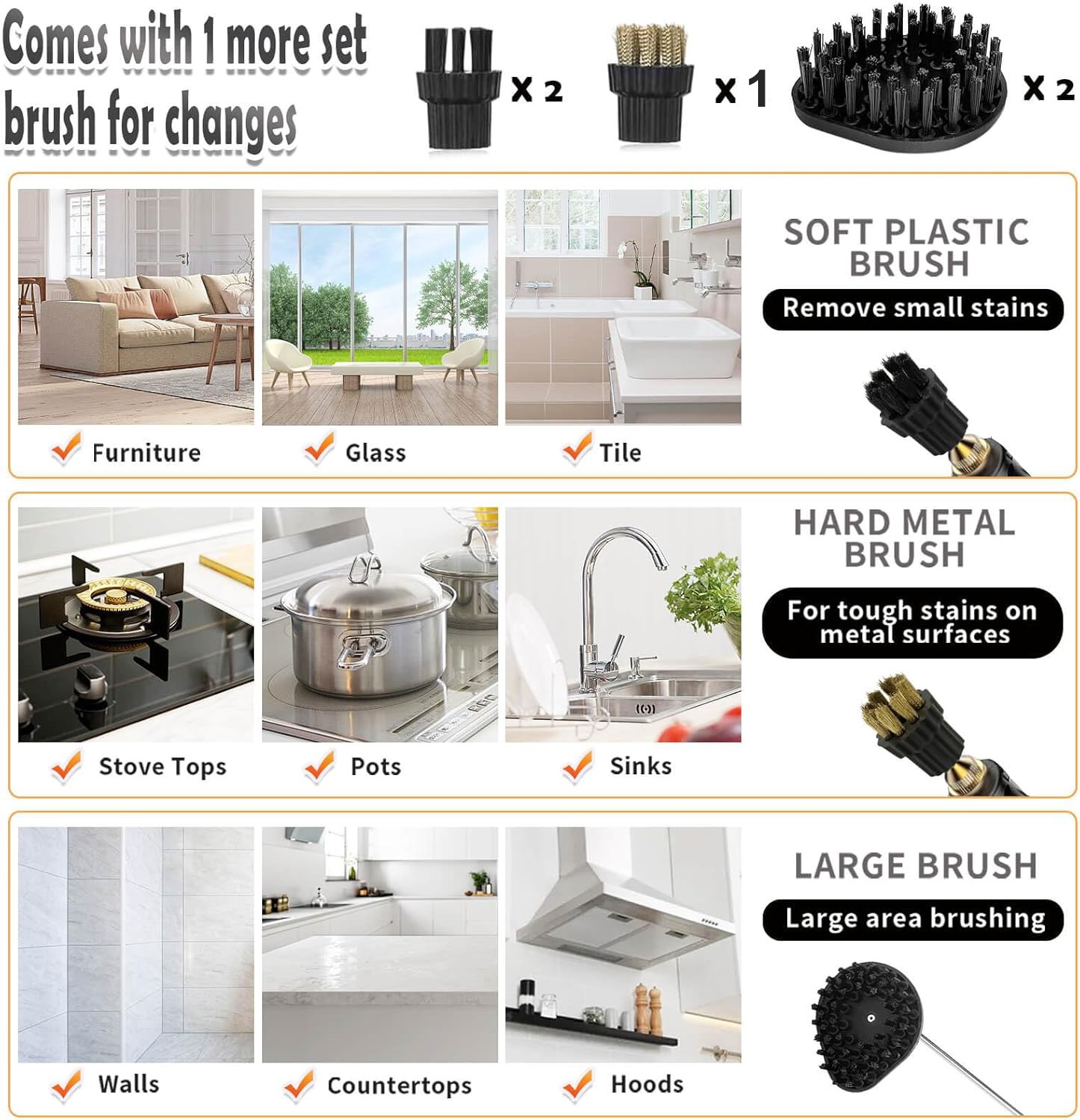 3800W/2500W High-Pressure Steam Cleaner Machine for Household & Car Cleaning