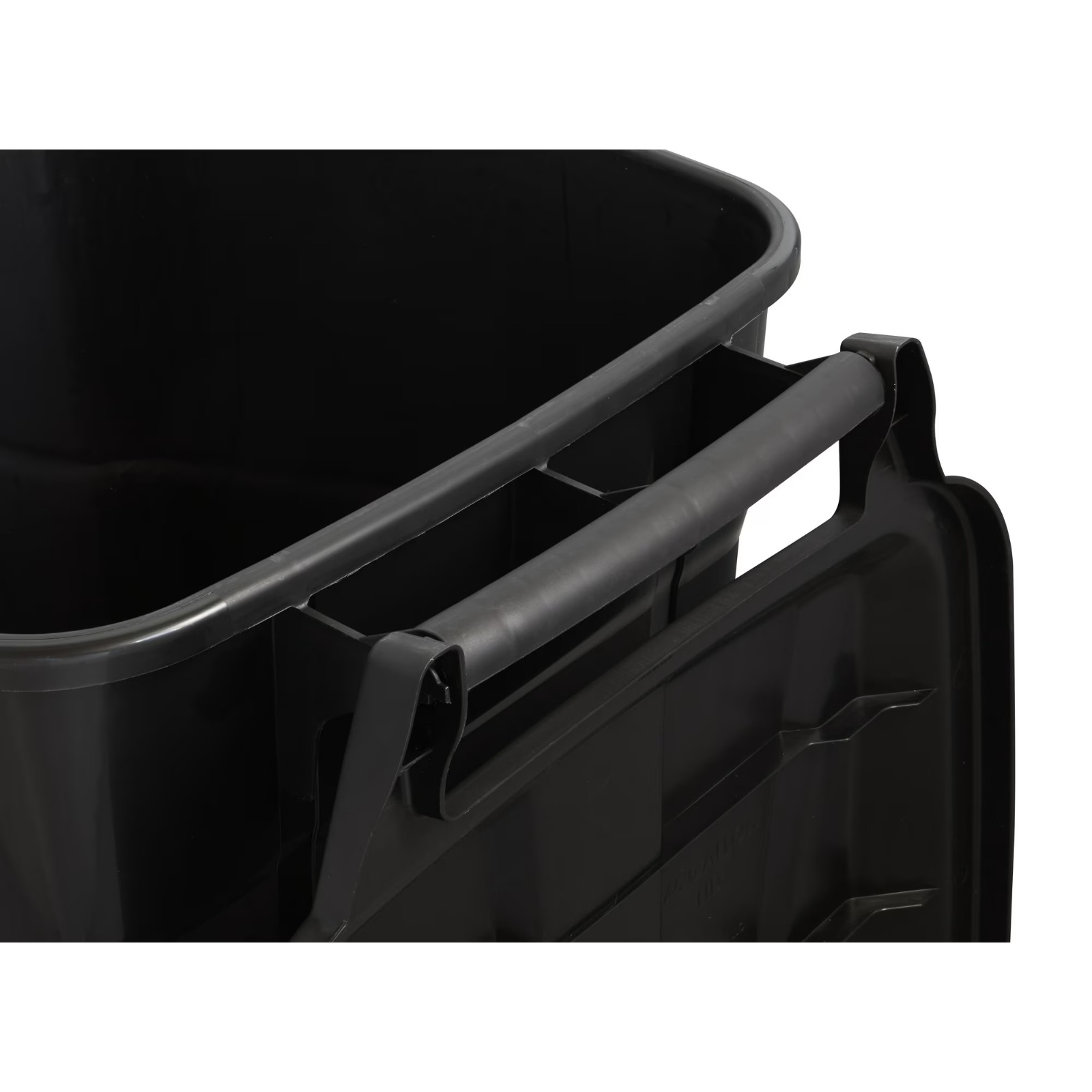 (2 pack) Hyper Tough 45 Gallon Wheeled Heavy Duty Plastic Garbage Can, Black