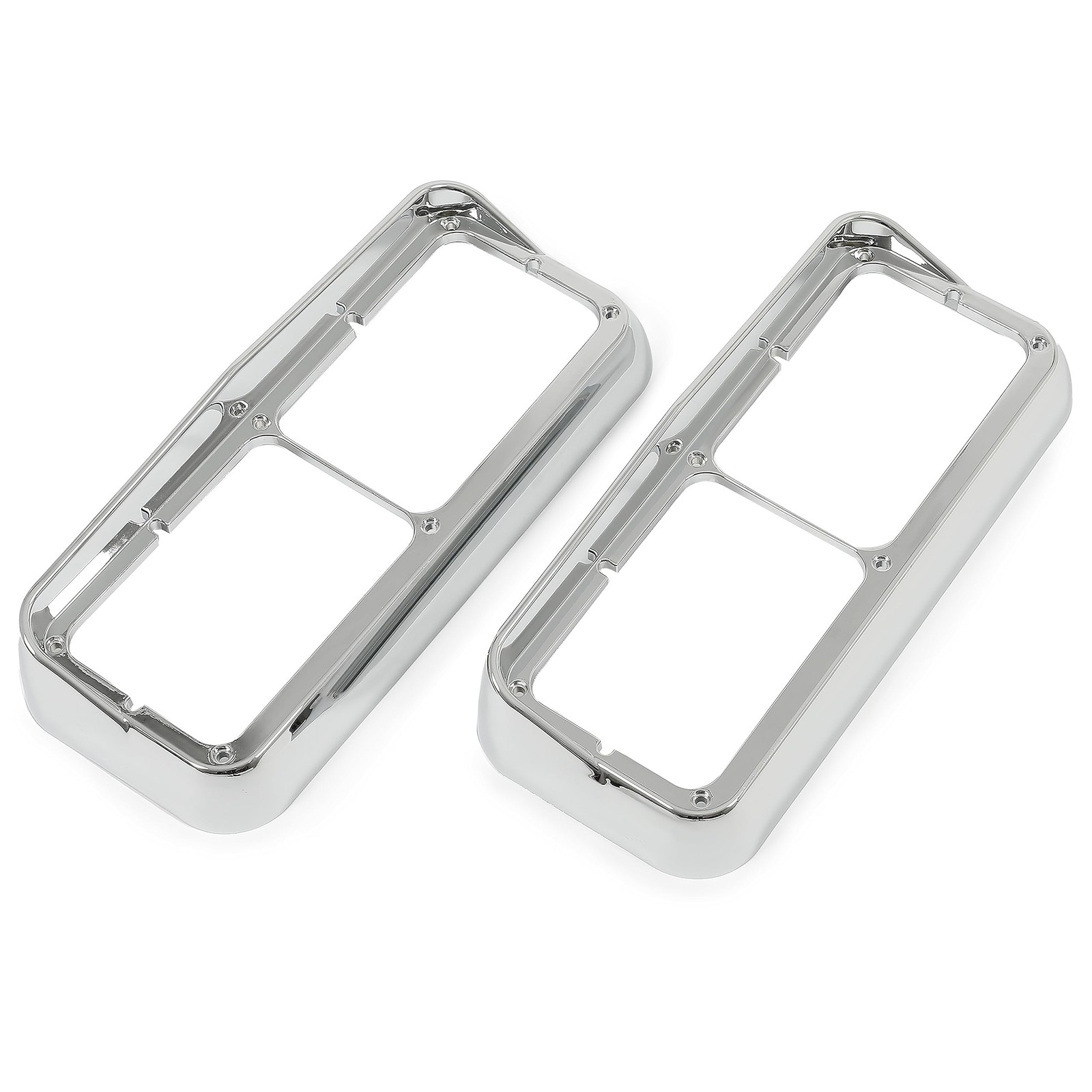 Pair Headlight Bezel w/Visor Compatible with Kenworth T400 T600 T800 W900B W9…