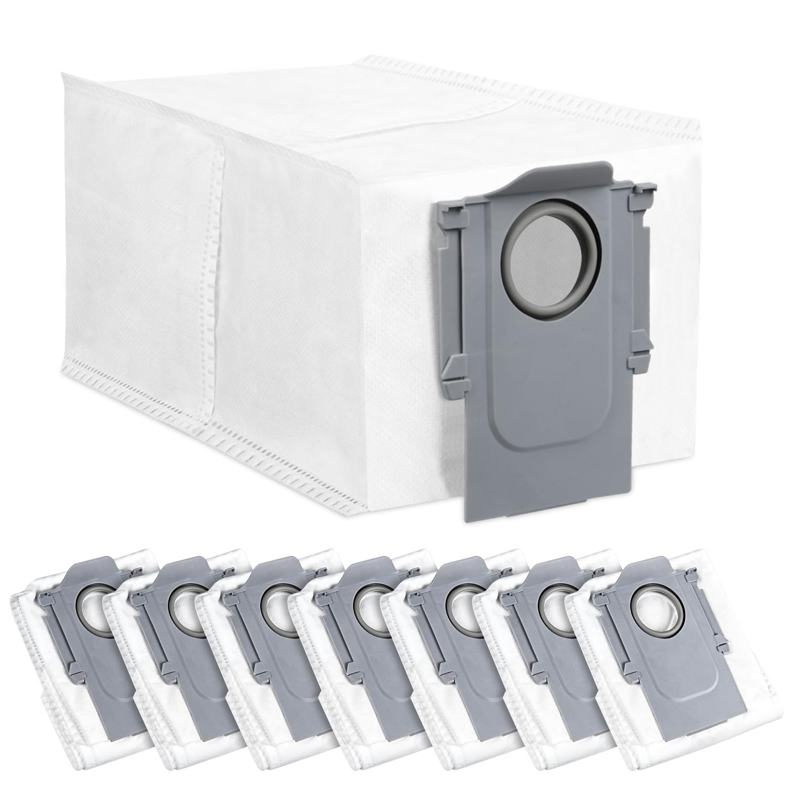 8 Pack Dust Bags for Roborock QV 35A/Saros 10/10R/Q Revo/Qrevo S/Qrevo Pro/Qr…