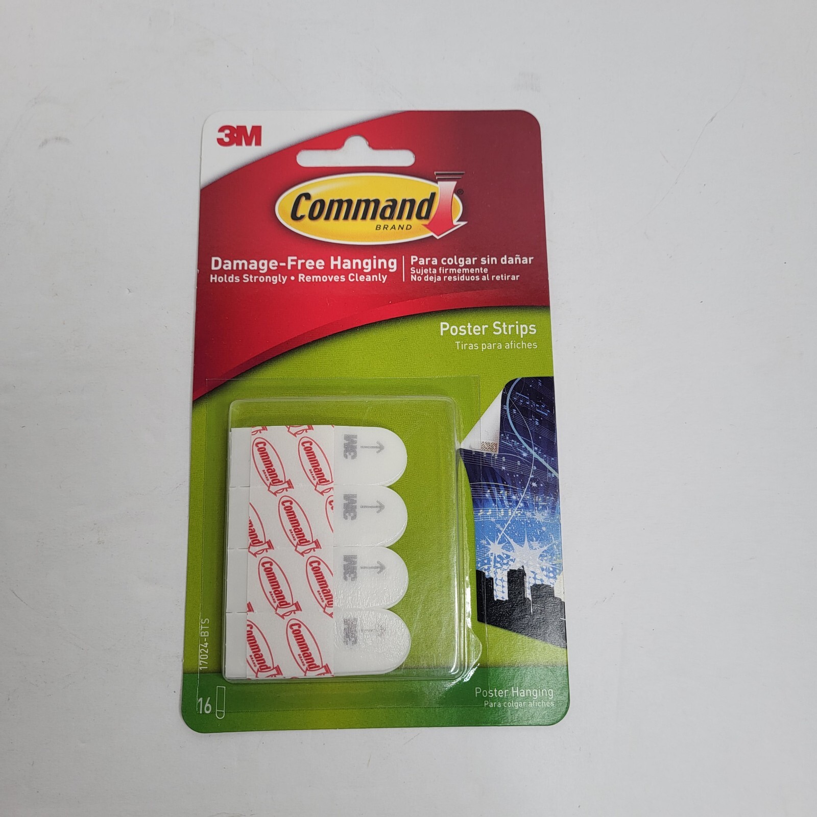 3M Command Strip – 3 PACK BUNDLE!! – 16 lb / 12 lb / Poster Size