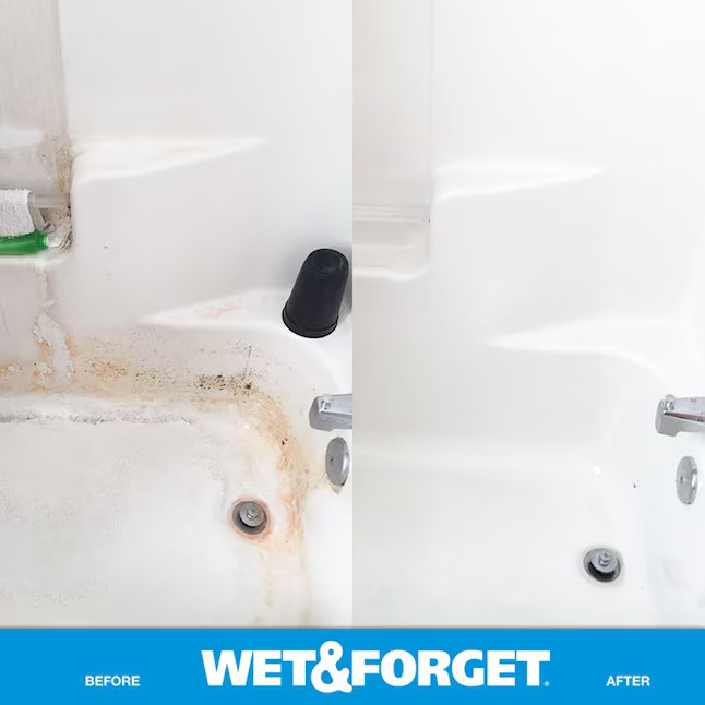 Wet & Forget Shower Cleaner Spray Multi-Surface Weekly Application Requires No S
