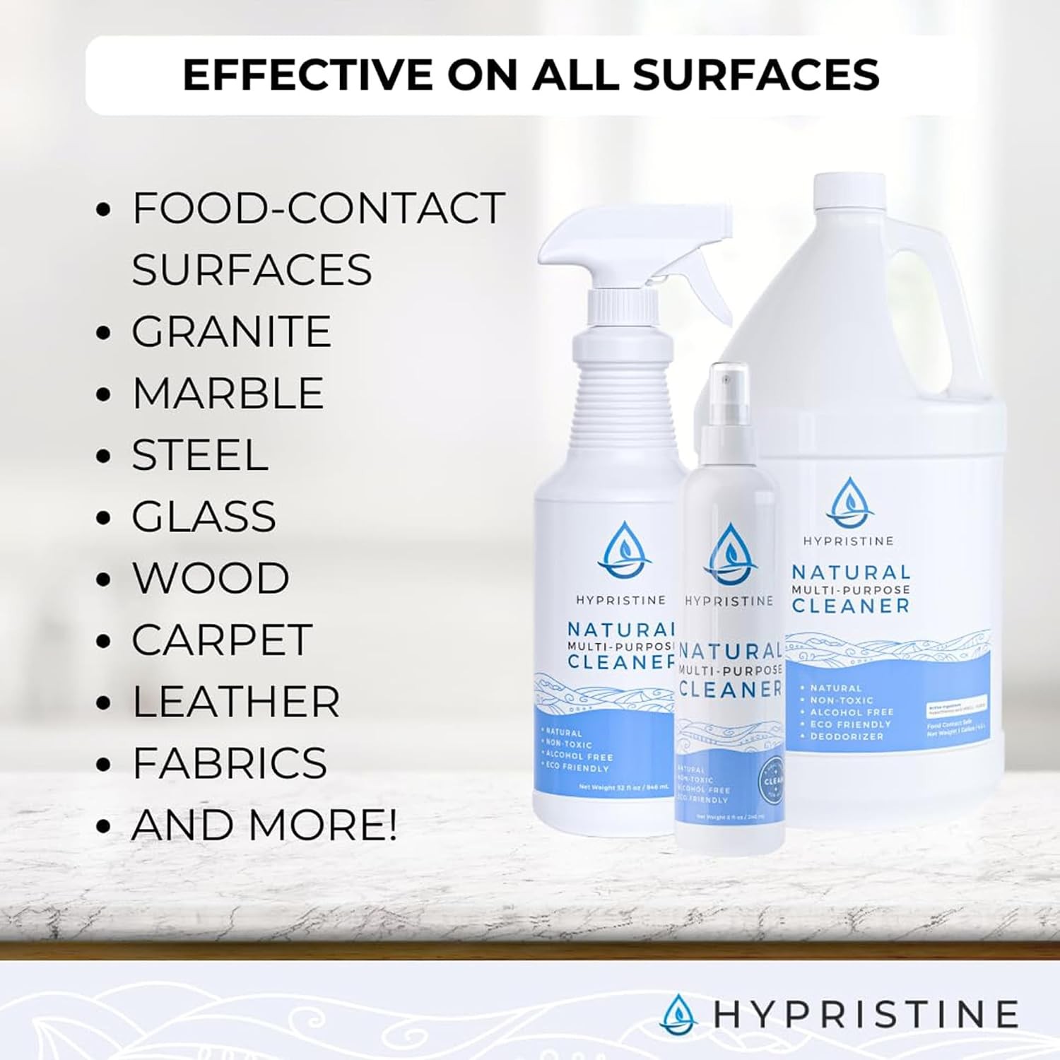 Hypochlorous Acid Spray, Multi-Purpose Cleaner, Superior Shelf Life, 0% Bleach