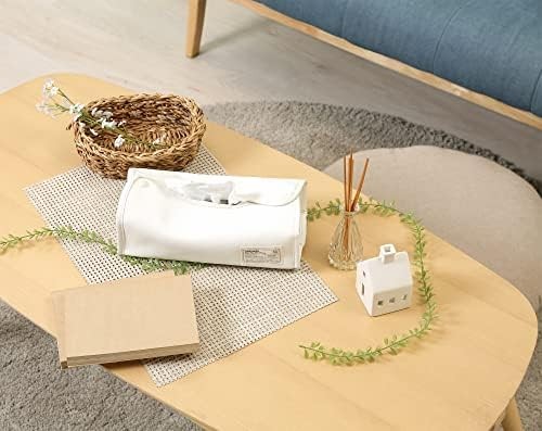 Fujiboeki Tissue Case Cover 27.5cm W x 11cm D x 6.5cm H White Fits Regular F/S