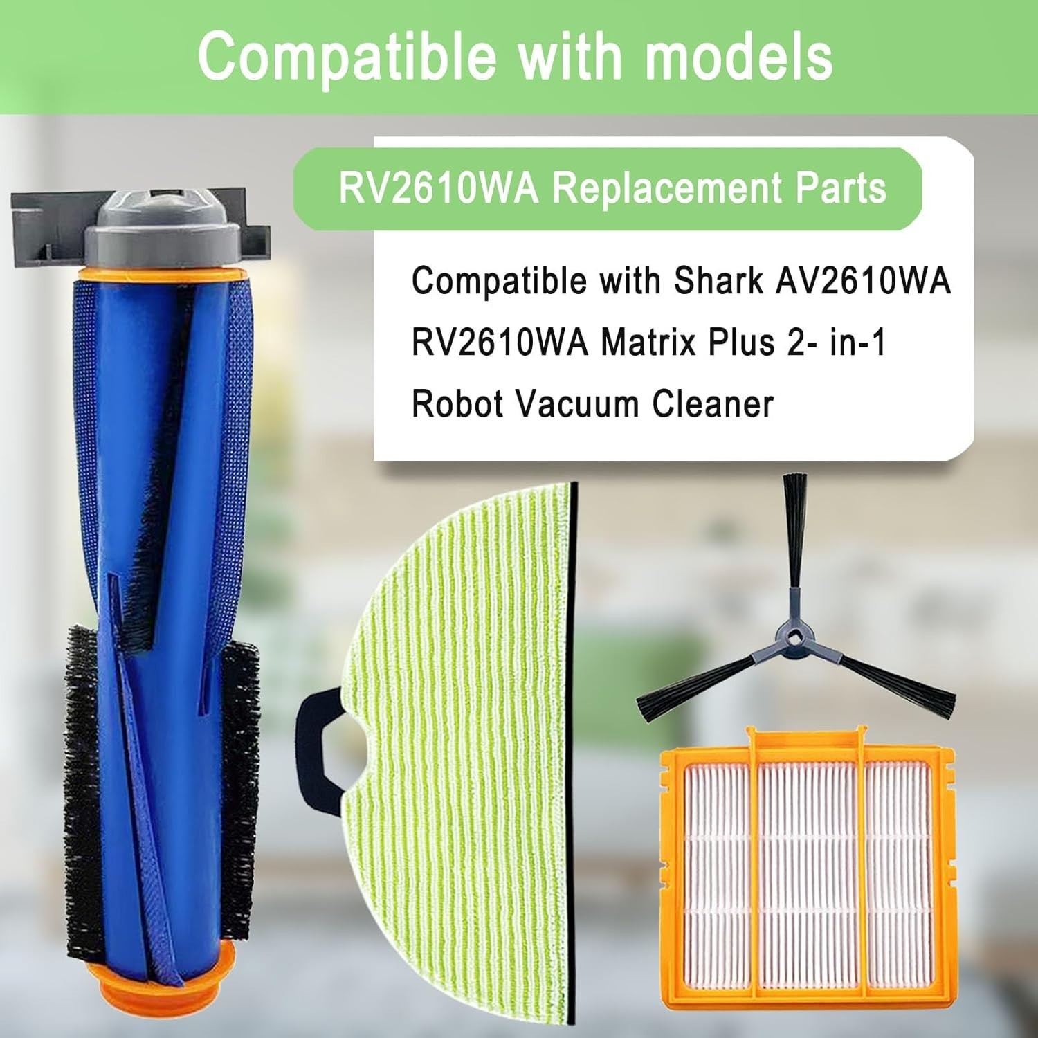 Replacement Parts for Shark AV2610WA RV2610WA Matrix plus 2- In-1 Robot Vacuum C
