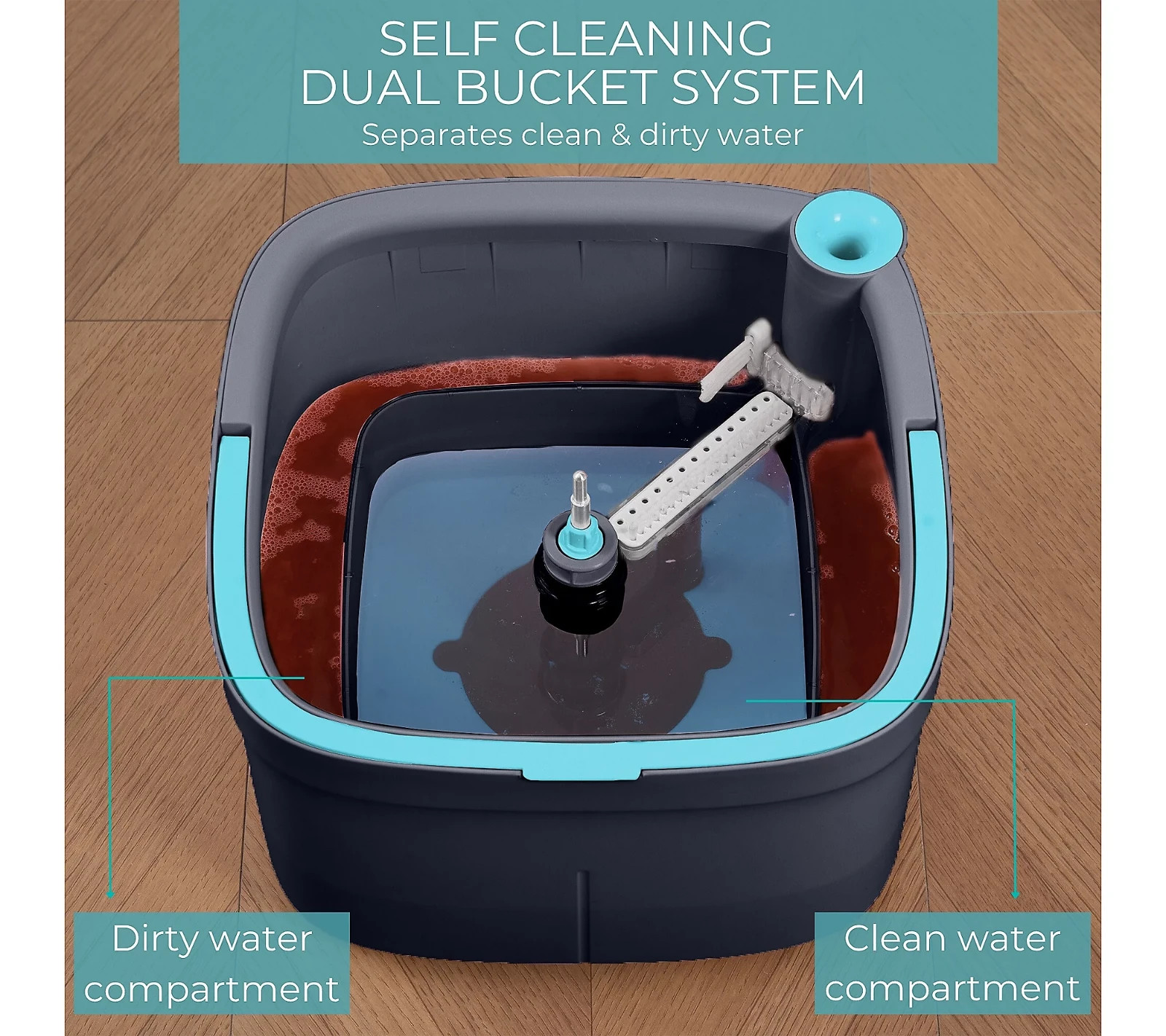 True & Tidy SPIN-800 TrueClean Mop and Bucket System