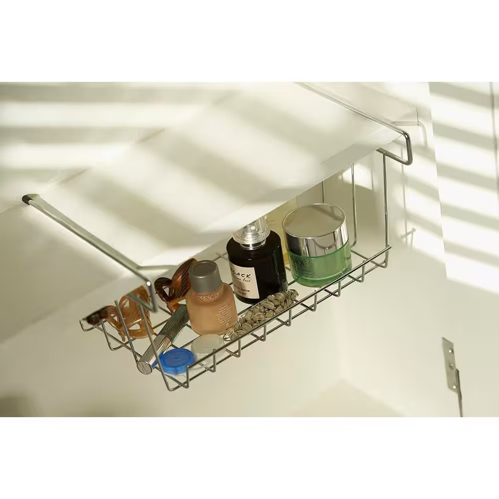 10 In. H X 11.5 In. W Chrome Alloy 1-Drawer Wire Basket