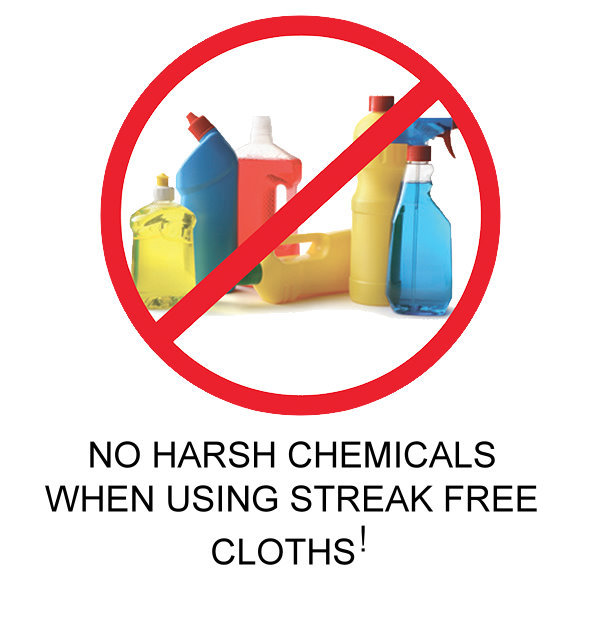 Streak Free Cloth 10 Pack Microfiber White FREE SHIPPING! Best 130 GSM Quality