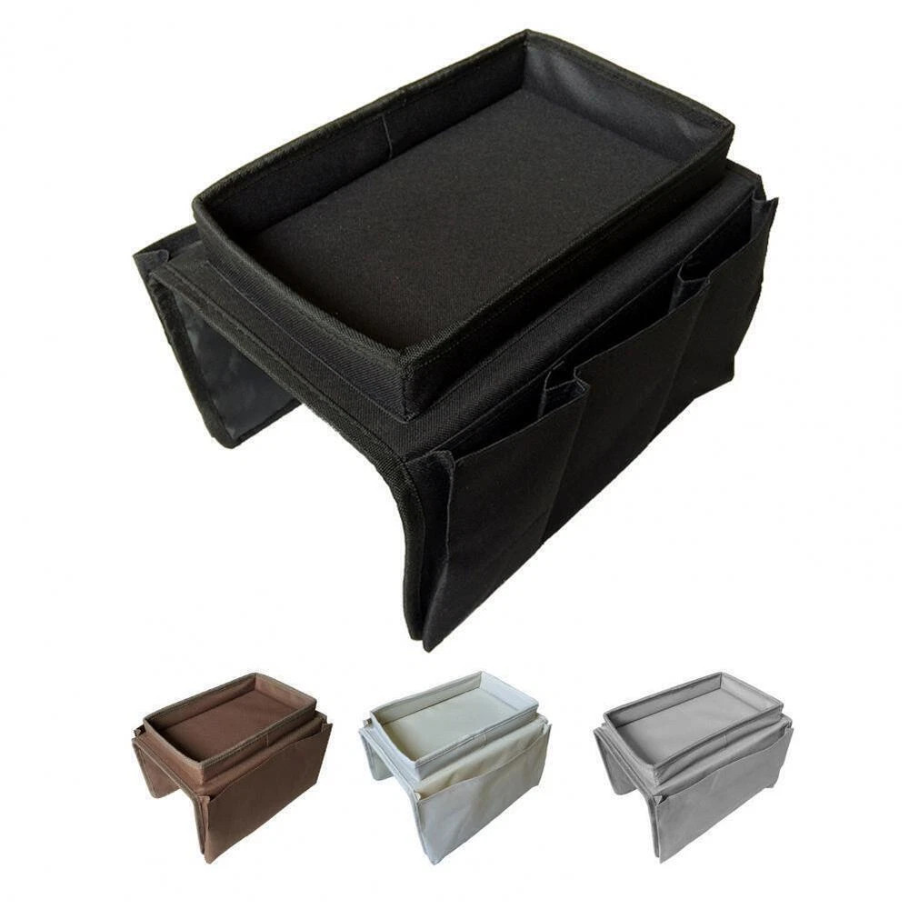 Sofa Armrest Organizer 6 Pocket TV Remote Holder Chair Beside Couch Bag