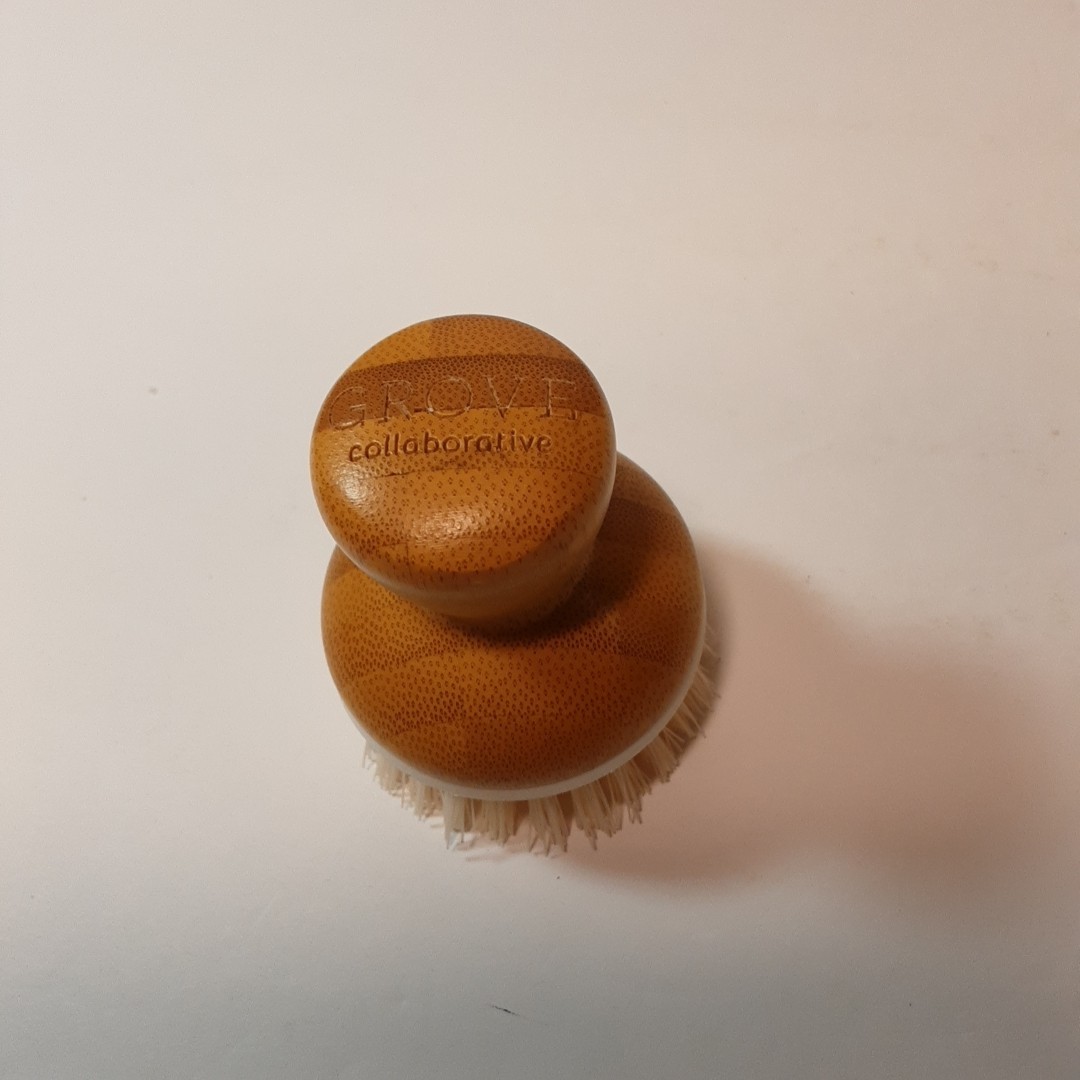 Bubble Up Ceramic Soap Dispenser & Bamboo Dish Brush Full Circle & Grove Brand