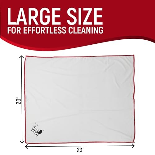 Large Microfiber Polishing Cloths (2 Pack White | Gray) 2-pack (White | Gray)