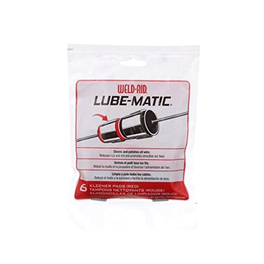 -7061 Lube-Matic Wire Kleener Pad, Red (Pack of 6)
