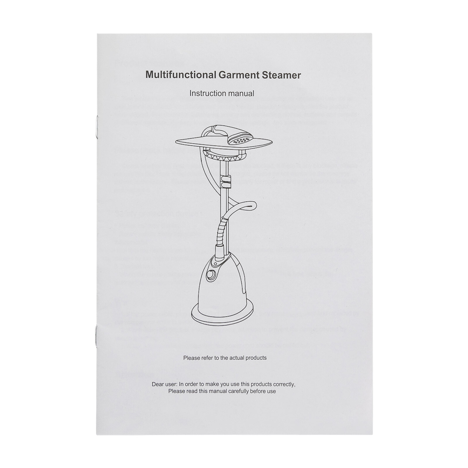 1350W Vertical Garment Steamer 1.4L Tank Adjustable Height Telescopic Rod White
