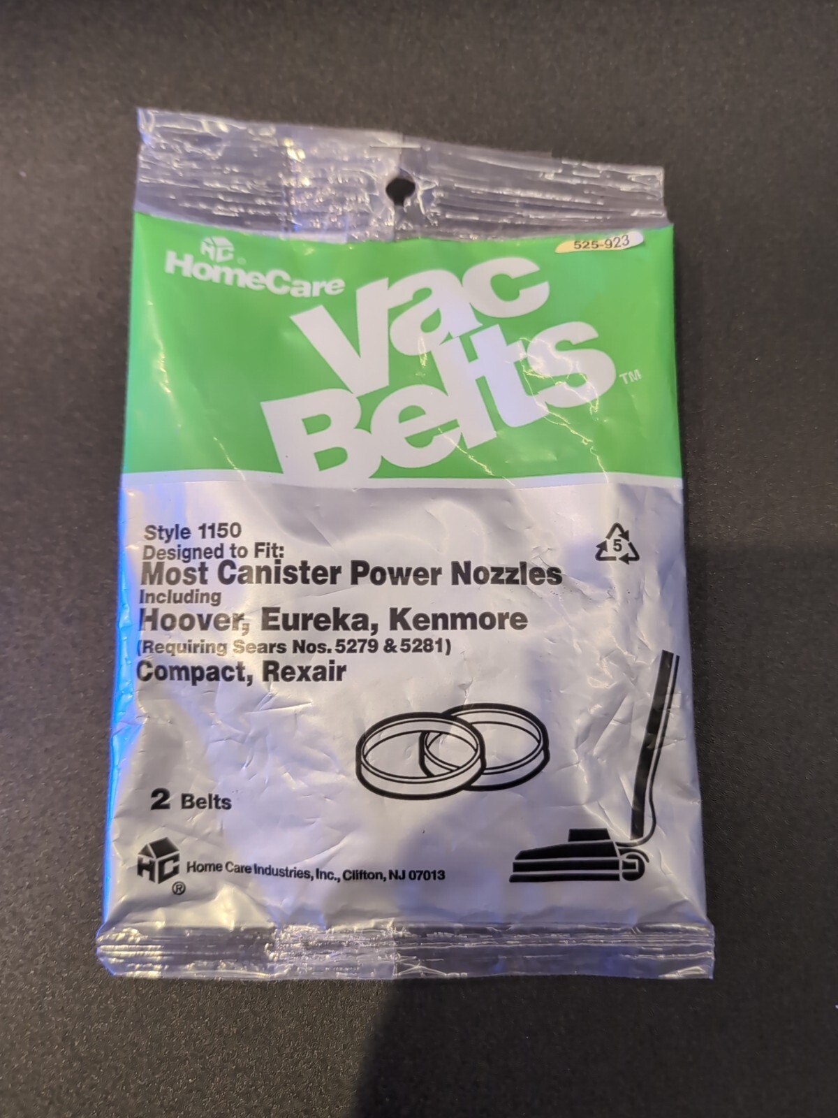 Genuine Vac Belts Style 1150 Hoover Eureka Kenmore Compact Rexair Vacuum