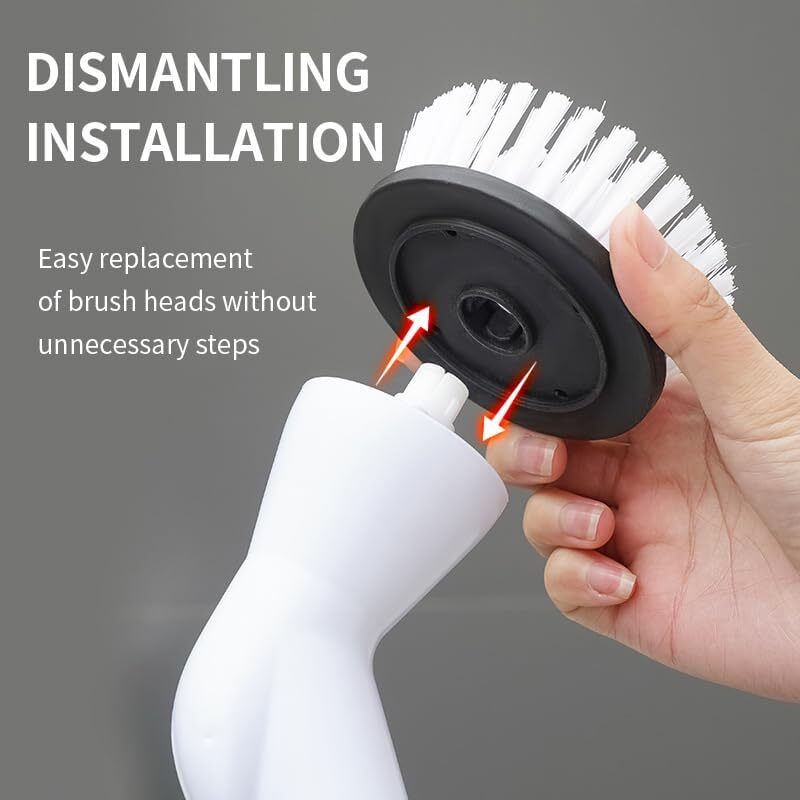 Electric Cleaning Scrubbers- Cleaning Brush with 6 Replaceable Brush Heads