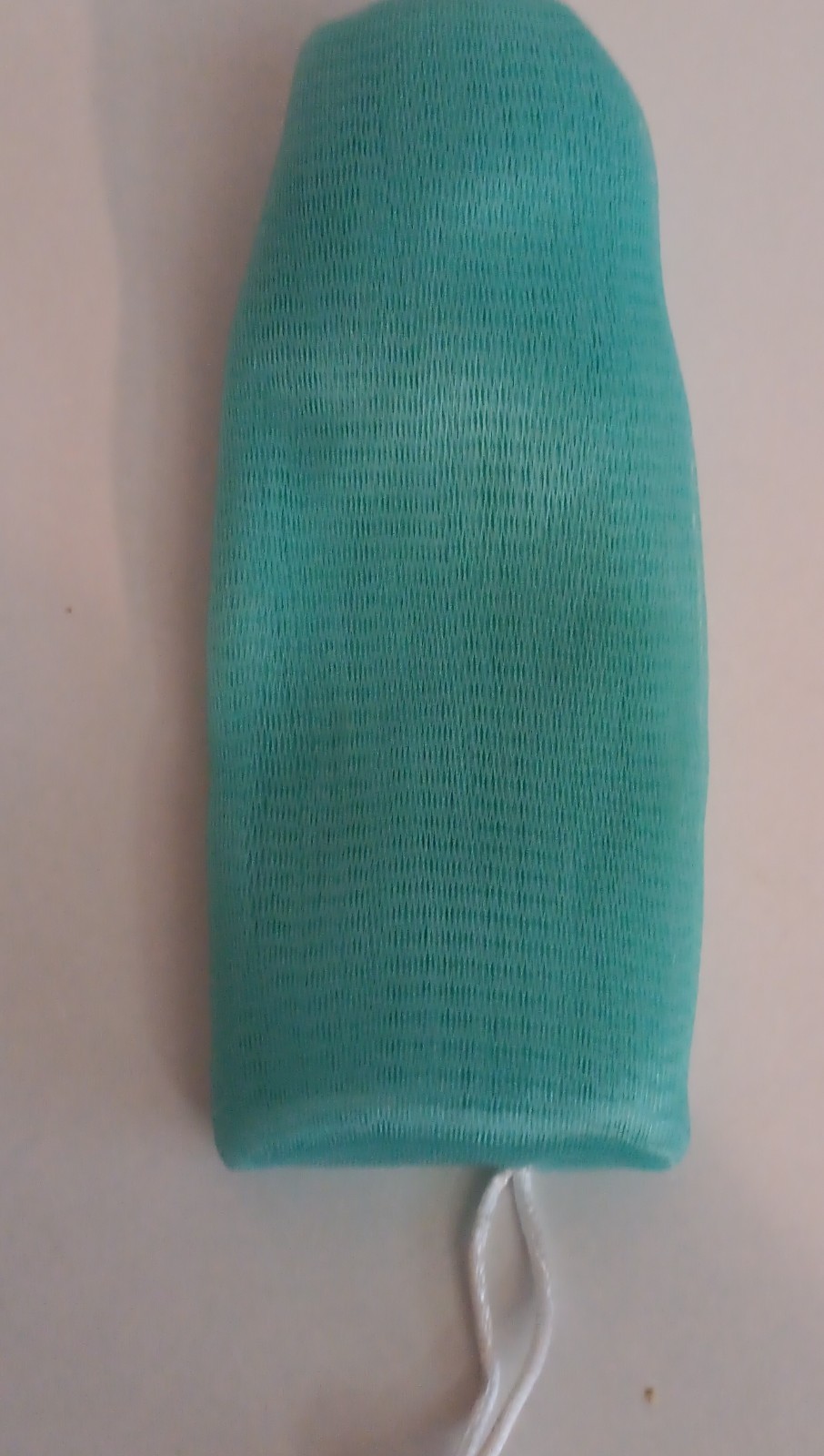 Green Mesh Rectangular Drawstring Storage Bag, 15cm Height, Less Than 5x6in