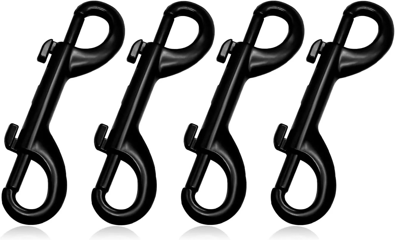 Heavy Duty Double Ended Snap Hooks, 3.5 Inch Zinc Alloy Trigger Clips with Stain