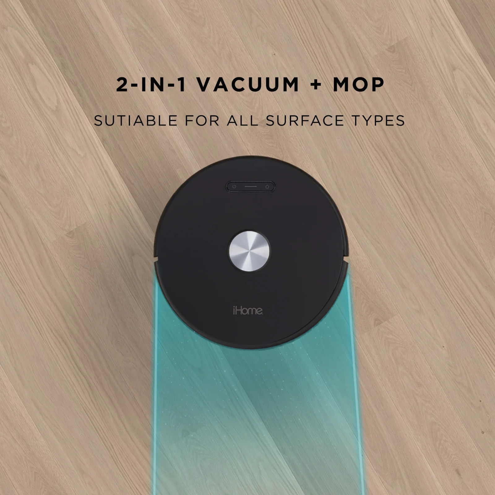 iHome AutoVac Nova Self Empty Robot And Mop, App Control