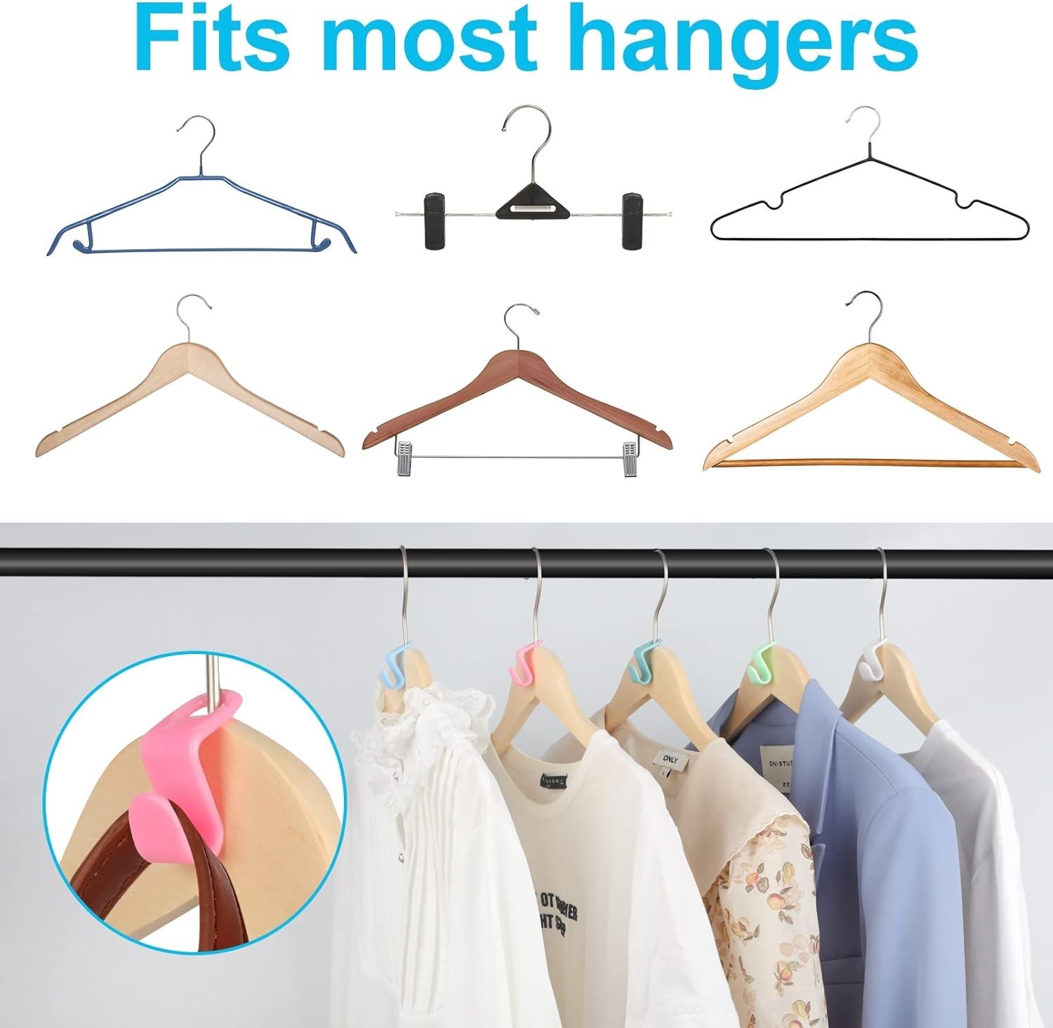 Versatile 100 PCS Hook Shaped Hanger Connectors – Space Efficiency Guaranteed