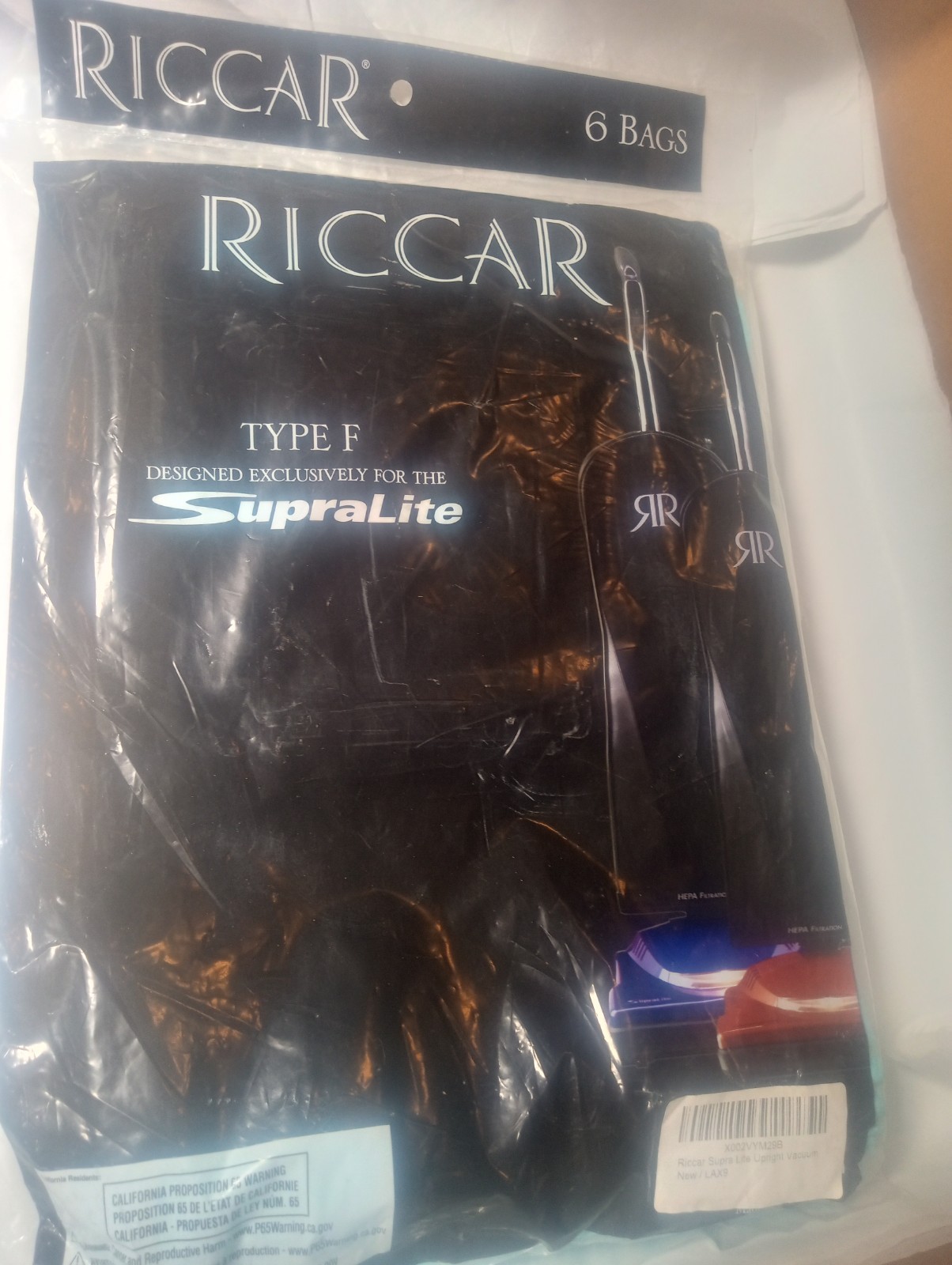 Riccar Type F Supralite Vacuum Bags Replacement ( See The Pictures For Details)