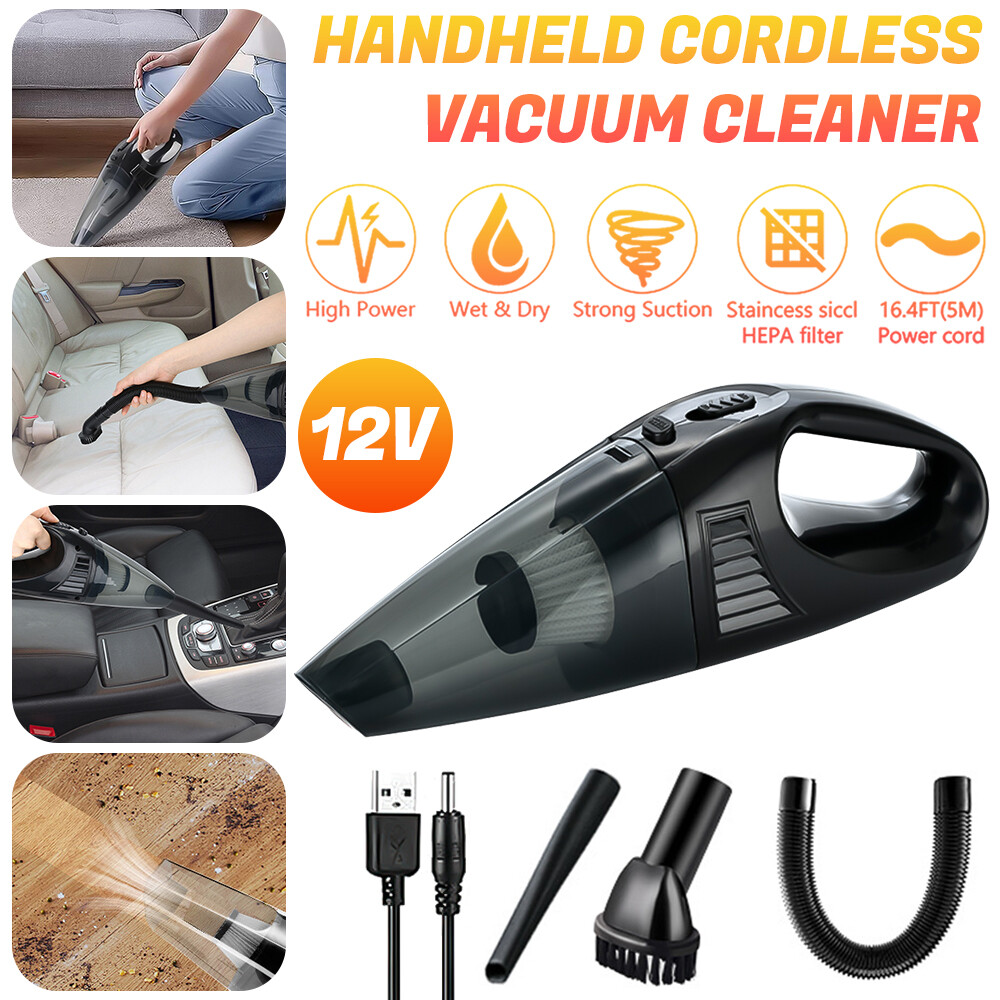 Handheld 6000PA Vacuum Cleaner Dust Buster Vacuum Cordless Charging for Car Home