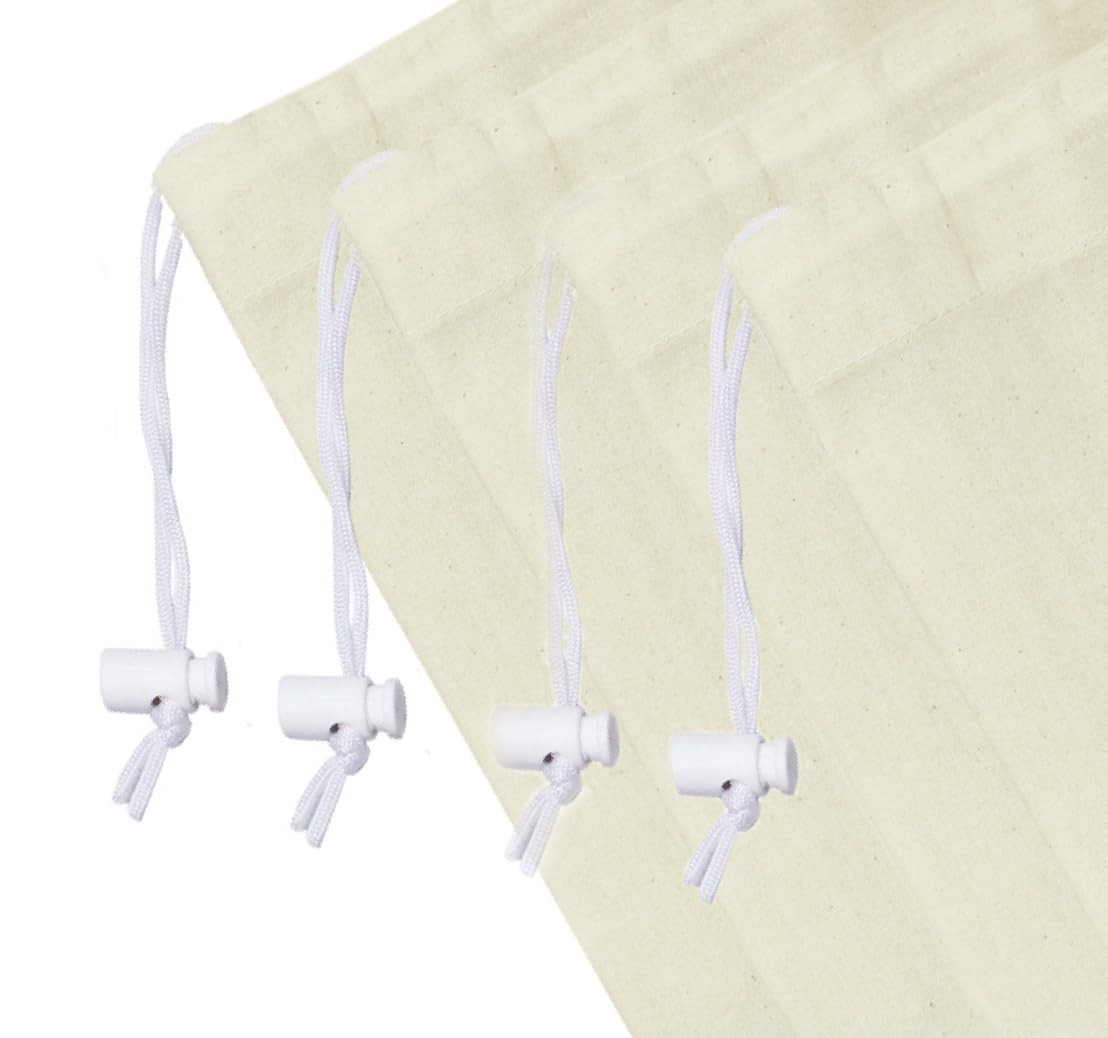 Extra Large Laundry Bags -4 Pack Heavy Duty Durable Cotton Canvas Drawstring