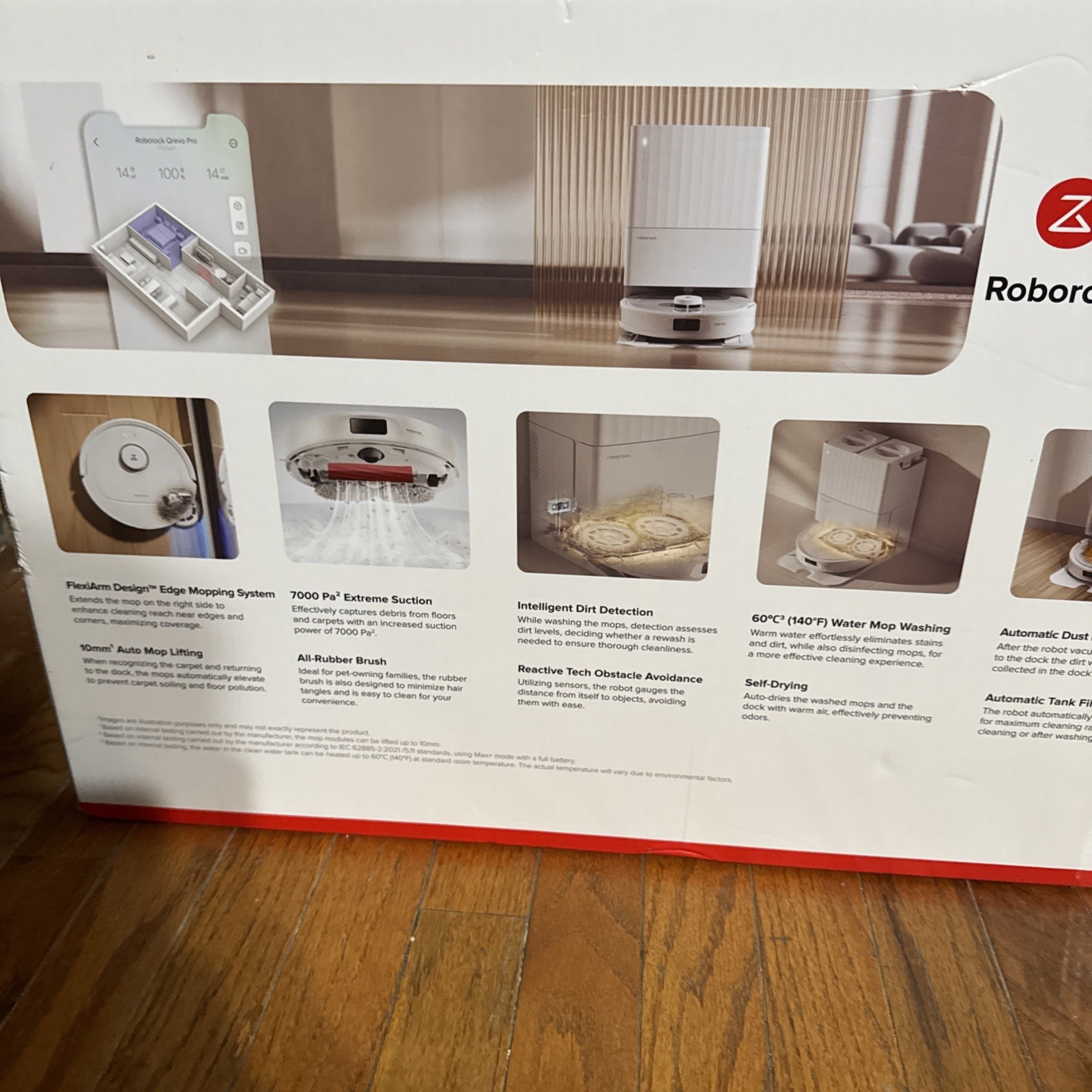 Roborock Qrevo Pro Intelligent Robot Vacuum & Mop w/ FlexiArm Edge Mop -New!