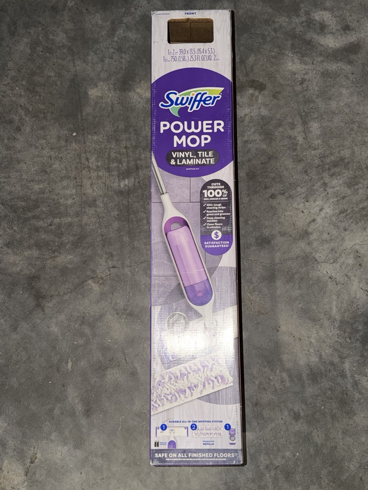 Swiffer Power Mop, Floor Cleaner, Tile, Vinyl, Laminate, Wood, Floor Cleaner,New
